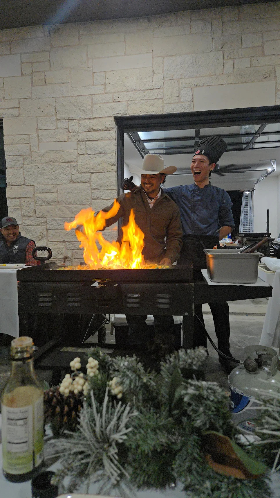 Waterfront hibachi catering event in Jupiter, Florida