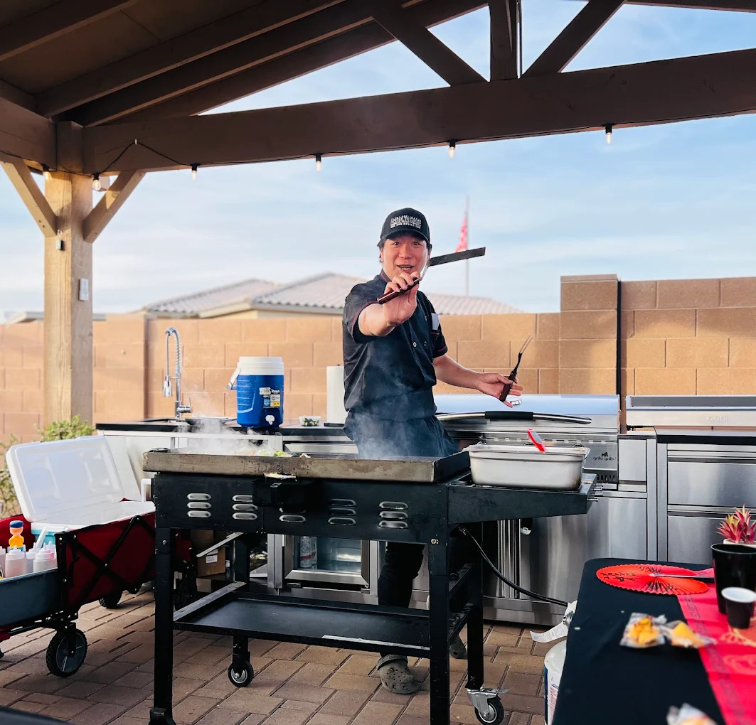 Private hibachi chef at a Main Line estate in Wayne PA